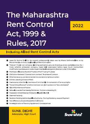  Buy THE MAHARASHTRA RENT CONTROL ACT, 1999 & RULES, 2017
